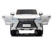 Dvivietis vaikiškas elektromobilis Lexus DK-LX570, baltas kaina ir informacija | Elektromobiliai vaikams | pigu.lt