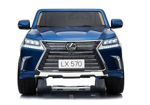 Двухместный детский электромобиль Lexus DK-LX570, синий глянцевый цена и информация | Электромобили для детей | pigu.lt