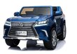 Dvivietis vaikiškas elektromobilis Lexus DK-LX570, mėlynas blizgus kaina ir informacija | Elektromobiliai vaikams | pigu.lt