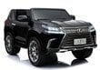 Dvivietis vaikiškas elektromobilis Lexus DK-LX570, juodas blizgus kaina ir informacija | Elektromobiliai vaikams | pigu.lt