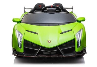 Двухместный электромобиль для детей Lamborghini Veneno, зеленыйДетский электромобиль Lamborghini Veneno, зеленый цена и информация | Электромобили для детей | pigu.lt