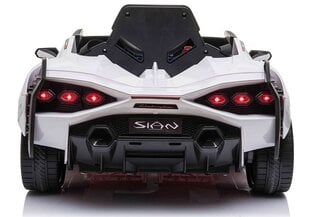 Одноместный детский электромобиль Lamborghini Sian, белый цена и информация | Электромобили для детей | pigu.lt