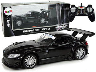 Nuotoliniu būdu valdomas sportinis automobilis Lean Toys BMW Z4 GT3, 1:18, juodas kaina ir informacija | Žaislai berniukams | pigu.lt
