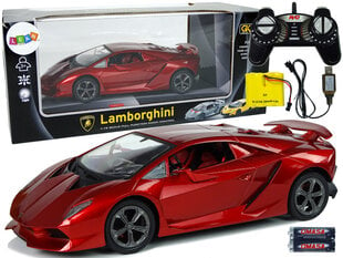 Radijo bangomis valdomas Lamborghini Sesto Elemento automobilis, raudonas kaina ir informacija | Žaislai berniukams | pigu.lt