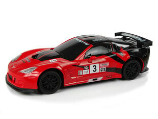 Nuotoliniu būdu valdomas sportinis automobilis Corvette C6.R, 2.4 G, 1:24, raudonas kaina ir informacija | Žaislai berniukams | pigu.lt