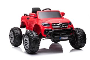 Одноместный детский электромобиль Mercedes DK-MT950 4x4, красный цена и информация | Электромобили для детей | pigu.lt