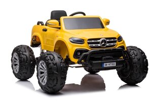 Одноместный детский электромобиль Mercedes DK-MT950 4x4, желтый цена и информация | Электромобили для детей | pigu.lt