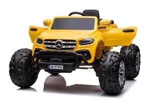 Vienvietis vaikiškas elektromobilis Mercedes DK-MT950 4x4, geltonas kaina ir informacija | Elektromobiliai vaikams | pigu.lt