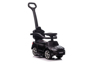 BMW SXZ2078 LED Машинка толкалка с ручкой. Чёрная. Резиновые колёса цена и информация | Игрушки для малышей | pigu.lt