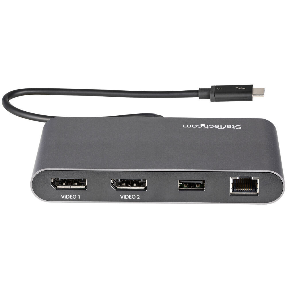 Doko stotelė Startech TB3DKM2DPL, DisplayPort, USB 3.1, Thunderbolt kaina ir informacija | Kabeliai ir laidai | pigu.lt