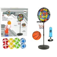 Krepšinio žaidimas 2 in 1 LeanToys 170 cm kaina ir informacija | Lauko žaidimai | pigu.lt