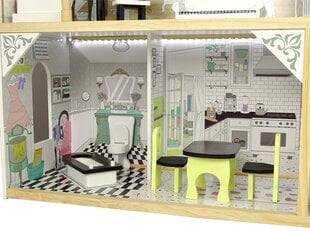 Игровой деревянный домик для кукол Wioletta 10531 LED цена и информация | Игрушки для девочек | pigu.lt