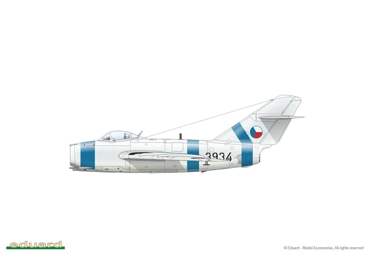 Surenkamas modelis Eduard MiG-15bis Weekend edition, 1/72, 7461 kaina ir informacija | Konstruktoriai ir kaladėlės | pigu.lt