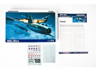 Сборная пластиковая модель Eduard - MiG-15bis WEEKEND edition, 1/72, 7461 цена и информация | Конструкторы и кубики | pigu.lt