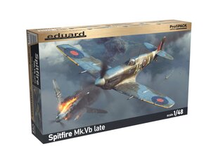 Сборная пластиковая модель Eduard - Spitfire Mk.Vb late ProfiPACK Edition, 1/48, 82156 цена и информация | Конструкторы и кубики | pigu.lt