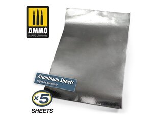 Самоклеящаяся лента AMMO MIG - ALUMINIUM SHEETS AMIG8247, 280x195 мм цена и информация | Принадлежности для рисования, лепки | pigu.lt
