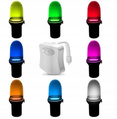 Светодиодная лампа для унитаза с датчиком движения цена и информация | Набор акскссуаров для ванной | pigu.lt
