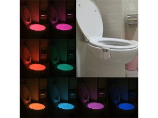 Светодиодная лампа для унитаза с датчиком движения цена и информация | Аксессуары для ванной комнаты | pigu.lt
