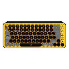 Беспроводная клавиатура Logitech EMOJI USB Чёрный цена и информация | Клавиатуры | pigu.lt