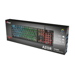 Игровая клавиатура Gaming Trust GXT 835 Azor QWERTY LED RGB цена и информация | Клавиатуры | pigu.lt