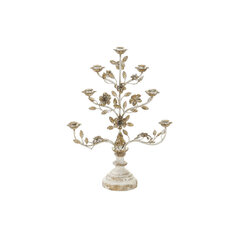 Apvali žvakidė su stovu DKD Home Decor Rusvai gelsva Metalinis Medžio (62 x 21 x 82 cm) kaina ir informacija | Žvakės, Žvakidės | pigu.lt