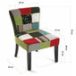 Fotelis Patchwork, 64x73x50 cm kaina ir informacija | Svetainės foteliai | pigu.lt