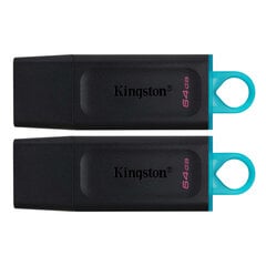USB atmintukas Kingston DataTraveler Exodia Žalia 64 GB 2 pcs kaina ir informacija | USB laikmenos | pigu.lt