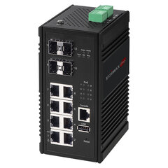 Сетевой коммутатор Edimax IGS-5408P, управляемый Gigabit Ethernet (10/100/1000) Power over Ethernet (PoE), черный цена и информация | Коммутаторы (Switch) | pigu.lt