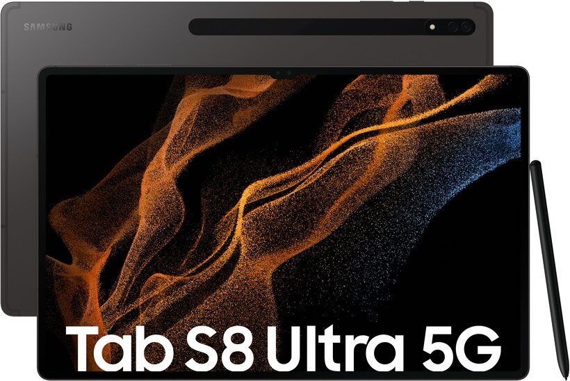 Samsung Galaxy Tab S8 Ultra 5G 12/512GB SM-X906BZAFEUB Graphite цена и информация | Planšetiniai kompiuteriai | pigu.lt