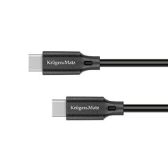 Кабель USB, type C - USB type C, 100 W, 1 m, Kruger&Matz Basic цена и информация | Кабели и провода | pigu.lt
