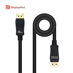 DisplayPort kabelis Nanocable, 10.15.2500, 0,5 m kaina ir informacija | Kabeliai ir laidai | pigu.lt