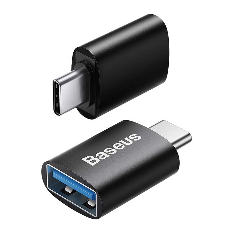 Baseus Ingenuity USB-C to USB-A adapter OTG (Black) цена | pigu.lt