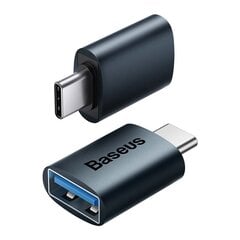 Baseus Ingenuity USB-C to USB-A adapter OTG (blue) цена и информация | Адаптеры, USB-разветвители | pigu.lt