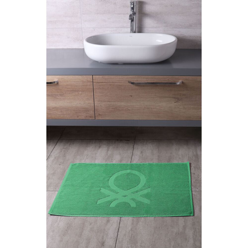 Vonios kilimėlis Benetton BE219 Žalia (50 x 80 cm) цена и информация | Vonios kambario aksesuarai | pigu.lt