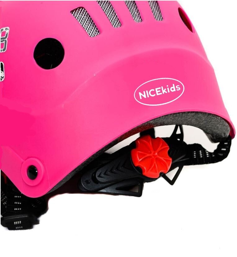 Vaikiškas apsauginis šalmas NiceKids, rožinis цена и информация | Šalmai | pigu.lt