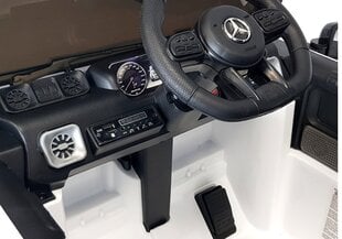 Vaikiškas vienvietis elektromobilis Mercedes G63, baltas kaina ir informacija | Elektromobiliai vaikams | pigu.lt