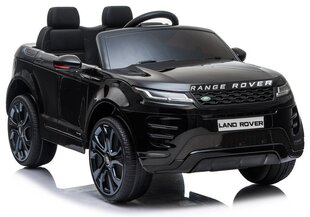 Vaikiškas vienvietis elektromobilis Range Rover Evoque, juodas lakuotas kaina ir informacija | Elektromobiliai vaikams | pigu.lt