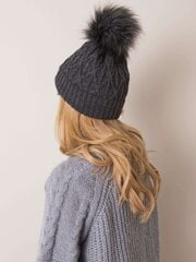 Темно-серая женская кепка RUE PARIS  цена и информация | Женские шапки | pigu.lt