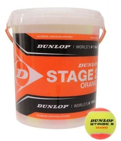 Lauko teniso kamuoliukai Dunlop Stage 2, 60 vnt. kaina ir informacija | Lauko teniso prekės | pigu.lt
