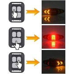 Велосипедная фара с поворотниками L8P цена и информация | Звонки, сигналы на велосипед | pigu.lt