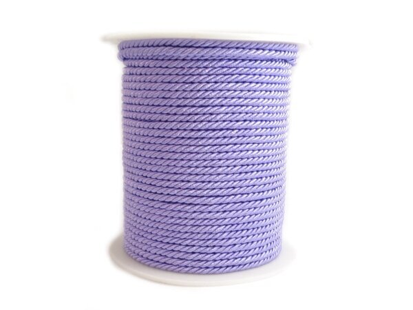 Dekoratyvinė virvelė 3mm šv. violetinė 1m цена и информация | Papuošalų gamybai, vėrimui | pigu.lt