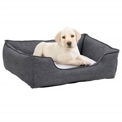 vidaXL Guolis šunims, pilkos/baltos spalvos, 85,5x70x23cm, multinas kaina ir informacija | Guoliai, pagalvėlės | pigu.lt