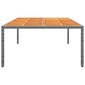 Sodo stalas, 200x150x75cm, pilkas kaina ir informacija | Lauko stalai, staliukai | pigu.lt