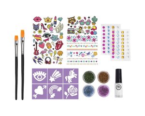 Набор для детского тату Grafix Glitter Tattoo Set цена и информация | Игрушки для девочек | pigu.lt