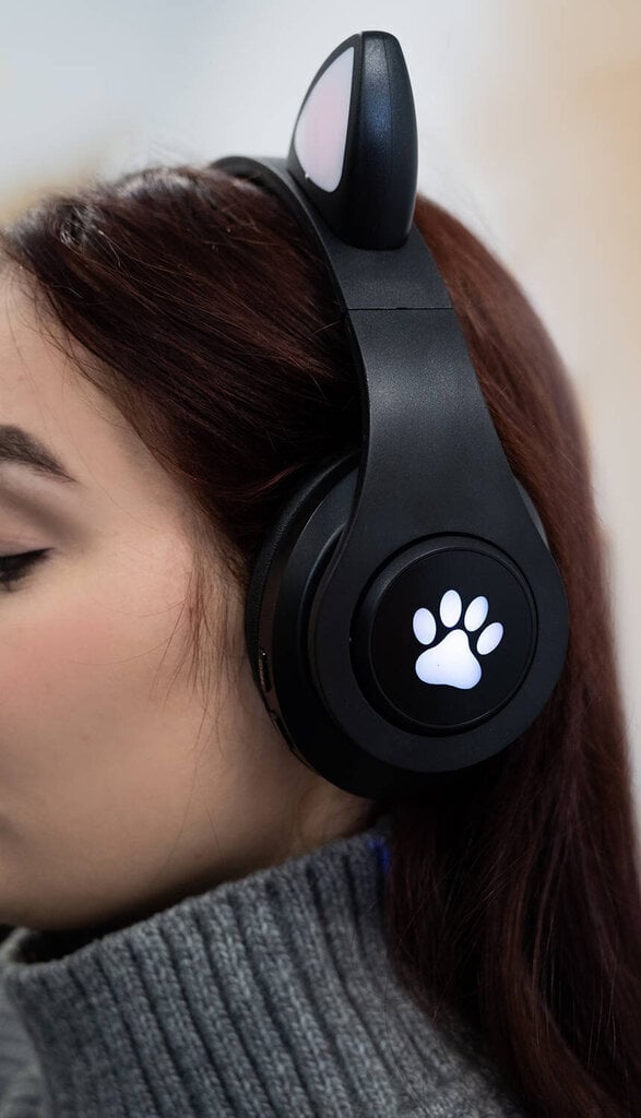 Wireless Headphones With Cat Ears kaina ir informacija | Ausinės | pigu.lt