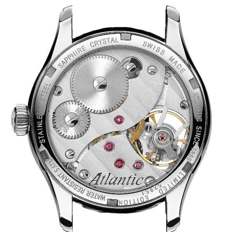 Vyriškas laikrodis Atlantic Worldmaster Open Heart 52951.41.61R kaina ir informacija | Vyriški laikrodžiai | pigu.lt