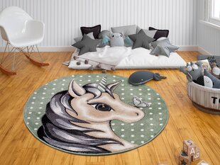 Детский ковер Hanse Home Cute Unicorn, зеленый, 133 см цена и информация | Ковры | pigu.lt