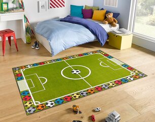 Hanse Home vaikiškas kilimas Football Stadium, žalias, 160x230 cm kaina ir informacija | Kilimai | pigu.lt