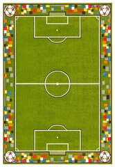 Hanse Home vaikiškas kilimas Soccer Pitch, žalias, 120x170 cm kaina ir informacija | Kilimai | pigu.lt