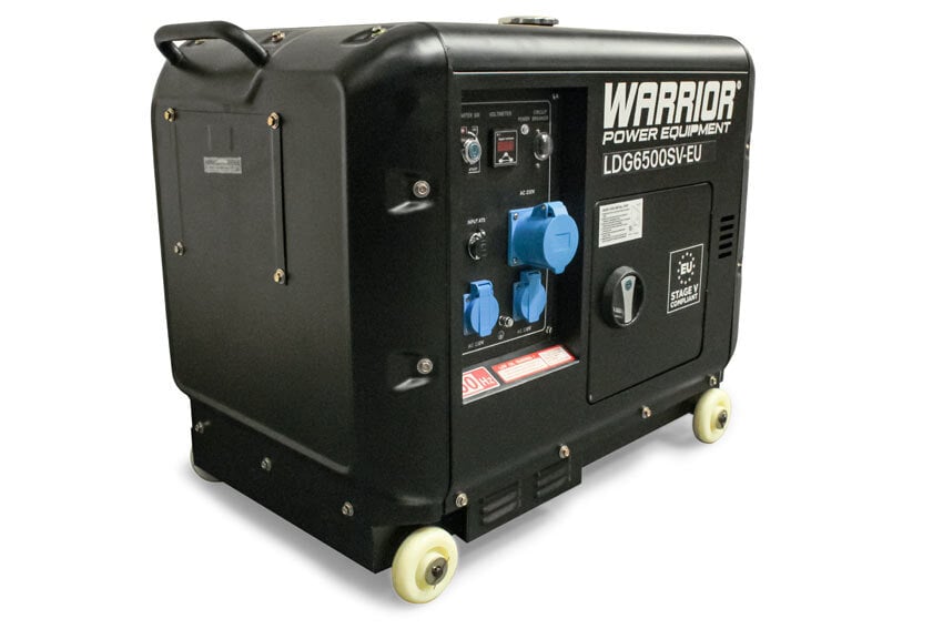 Warrior 6,25 kVa dyzelinis generatorius цена и информация | Elektros generatoriai | pigu.lt